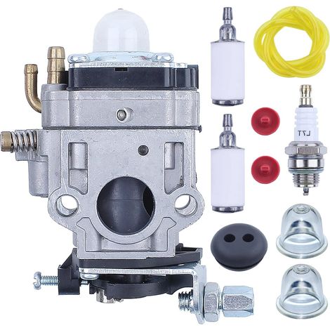 Kit de carburateur Filtre à carburant Ligne de carburant Ampoule d'amorçage Clape anti-retour pour moteur 43cc 49cc , Carburateur , filtre à carburant , ligne de carburant , ampoule d'amorçage , valve (1/5)