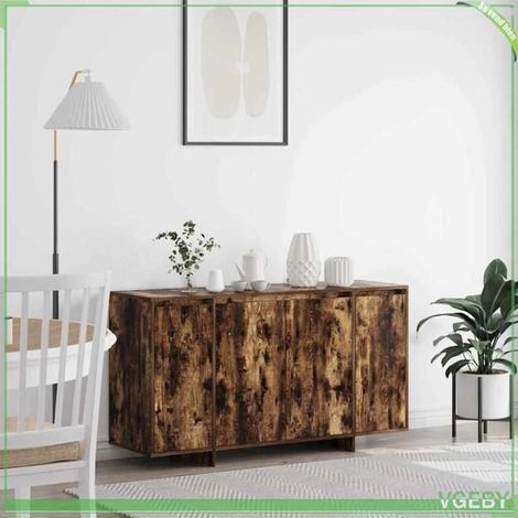 Buffet - FAF7291712449277 - Chêne fumé - Bois d'ingénierie - 4 portes (1/5)