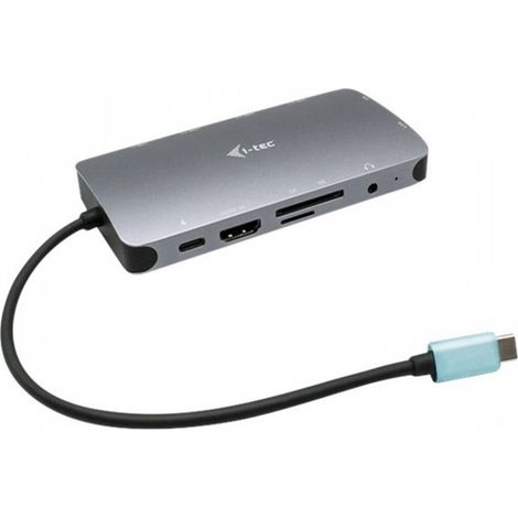 i-tec USB-C Metal Nano Dock 4K HDMI/VGA mit LAN + Power Delivery 100W