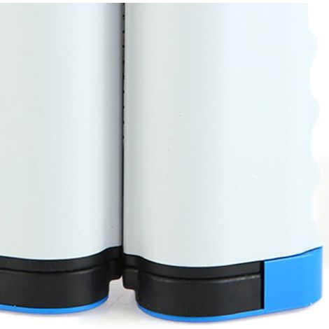 Support de filet de ping-pong rétractable, élégant et sécurisé, à bords ondulés, portable, pour salle de sport et école, gris et bleu. (1/5)