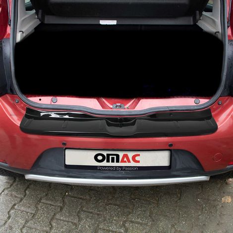 OMAC Ladekantenschutz Stoßstangenschutz für Dacia Sandero II 2012-2020 – Acryl glänzend schwarz (1/5)