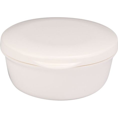 Boîte à savon ronde compacte avec couvercle pour égouttoir et récipient pour voyage