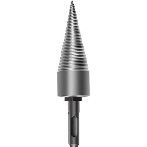 Embouts De Fendage De Bois Détachables, Tournevis À Cône De Perceuse Robuste Pour Perceuse Électrique Domestique, Tige Ronde De 32 Mm De Diamètre (1/5)