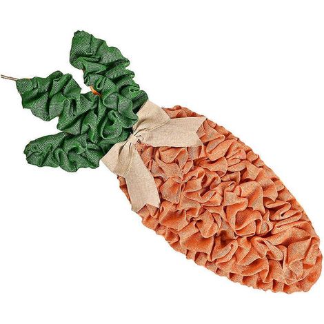 Couronne de Pâques en tissu multicolore, 2 pièces, à suspendre au mur (1/5)