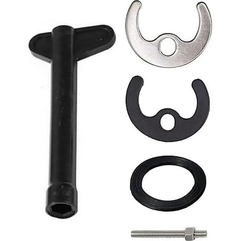 Fixation De Rechange Robinet De Kit,Remplacement Mitigeur Lavabo Fixation,Fixation En Fer À Cheval Écrou,Montage Monotrou Robinet Avec Vis,Supports De Fixation Évier,Avec Clé, (1/5)