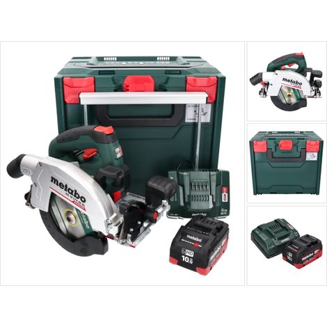 Metabo KS 18 LTX 66 BL Akku Handkreissäge 18 V 165 mm + 1x Akku 10,0 Ah + Ladegerät + metaBOX (1/5)