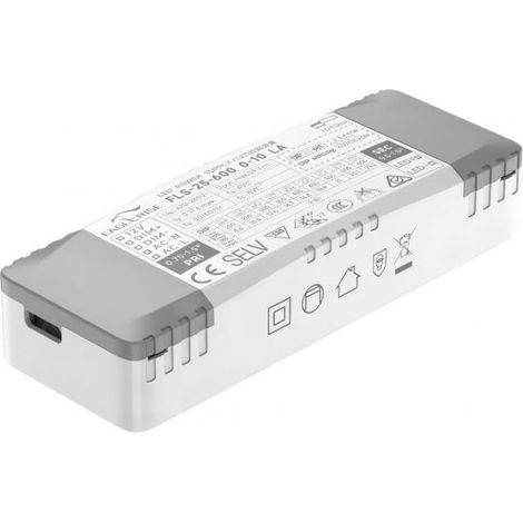 Transformateur LED 200-600mA 25W 0-10V EagleRise FLS-25-600 0-10 LA