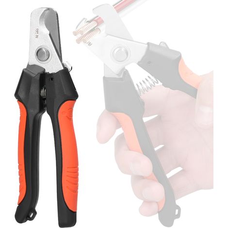 Pince coupante pour câbles, pince à dénuder pour câbles, pince coupante pour électricien, outil manuel portable, coupe-fils en cuivre et aluminium (1/5)