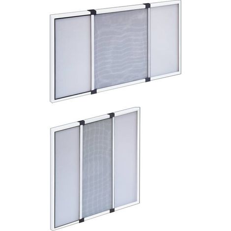 Mosquitera extensible blanca 70 x 50 cm, 2 uds