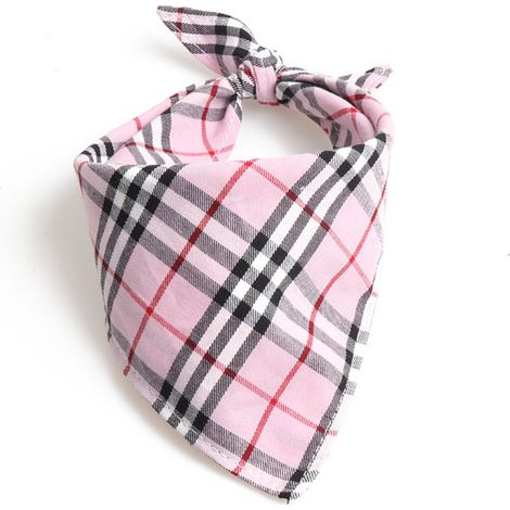 Bandana pour chien, foulard triangulaire en coton lavable pour chiens, chats et autres animaux de compagnie, accessoires ajustables (1/4)