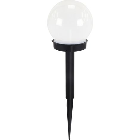 Lampe solaire à piquer LED 0,06 W IP44 boule blanche noire OLIN Struhm (1/2)