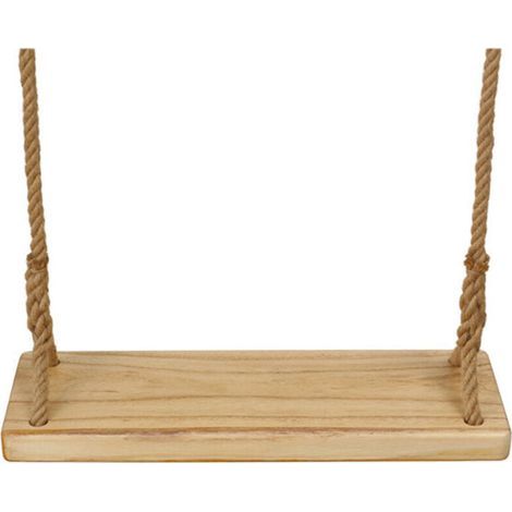 Balancoire Exterieur Bois . Balançoire Enfant Adulte . Bois avec Corde Jute Réglable Durable Balançoire Arbre en Bois pour Enfants Ados Adultes V7110C (avec des Ceintures de Connexion) (1/4)