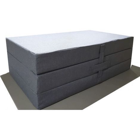 Colchon Plegable camper 120*190*10 desenfundable azul