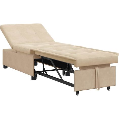 Maison Exclusive - Schlafsofa Ausziehbar Creme 194 x 67 x 82 cm M