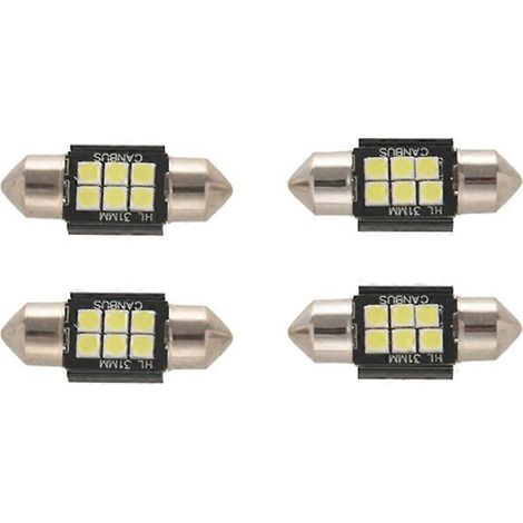 Ampoule LED automobile, réf. DE317, 31 mm, 400 lumens, pour l'éclairage et le remplacement dans les véhicules.-AquaForge (1/5)