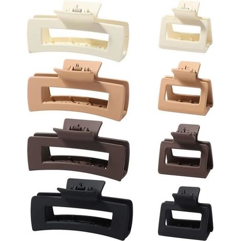 Lot de 8 Pinces à Cheveux, Pinces Cheveux Femme, Pinces à Cheveux avec Couleur Différent, Accessoires de Coiffure pour Cheveux (1/4)