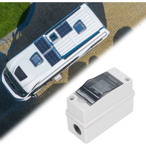 Disjoncteur miniature BAOYI 40 A CC, étanche IP65, interrupteur sectionneur bipolaire CC 12 V-400 V et CA 90 V-400 V pour systèmes photovoltaïques solaires (1/5)