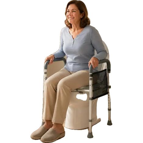 Toilettenaufsatz, verstellbare Höhe, rutschfestes Design, MULTI (1/2)
