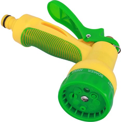 Pistolet d'arrosage jardin avec buse ABS, 8 modes de pulvérisation, pour nettoyage voiture, lavage et irrigation. (1/5)