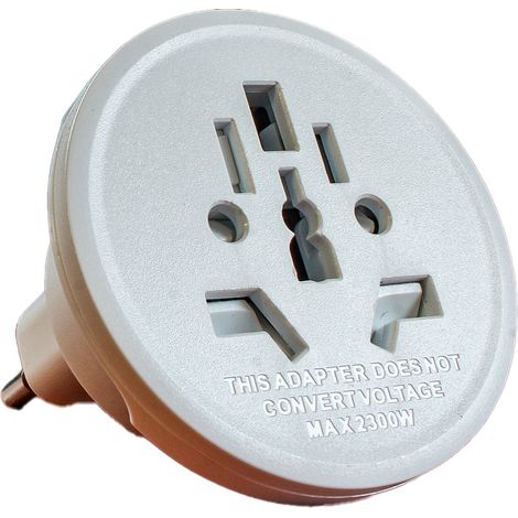 Convertitore Adattatore Viaggio Da Spina Italiana 10A 2P+T A Presa UK USA AUS CN