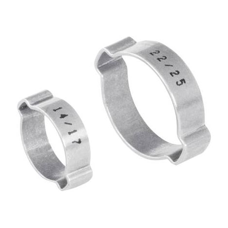 Norma Collier à deux oreilles 1107012040 Plage de Ø du faisceau 37 à 37 mm argent 1 pc(s) (1/2)