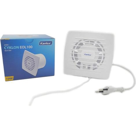 Espiratore murale - 100 mm - 19W - Bianco - Silenzioso - Kanlux CICLONE (1/4)
