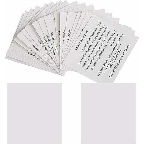 Lot de 50 Patchs de Réparation 5,5 x 6,5 cm Rustine de Réparation pour Piscines, Matelas, Bouées, Spas Gonflables,
