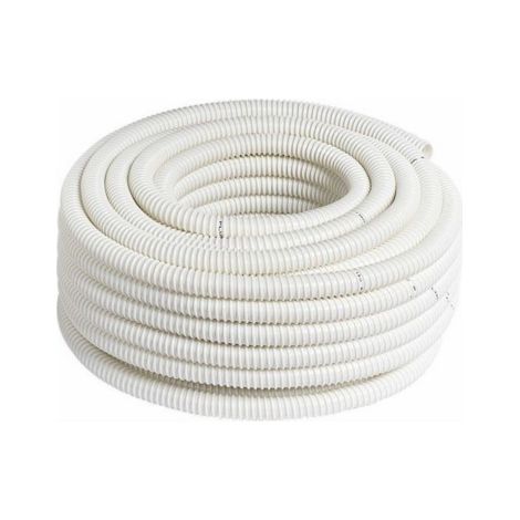 Rouleau de tuyau spirale' e'vacuation des condensats pour climatiseurs 25x30m en PVC blanc Grigio   25x30 Mt