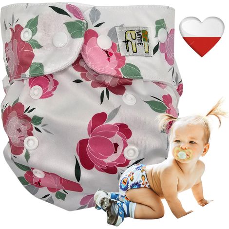 Pannolini riutilizzabili Coolmax Peonies NappiMe (1/5)