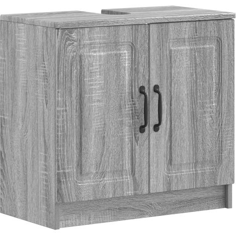 Bathroom Sink Cabinet UTRECHT Grey Sonoma 59.5 x 31.5x 59 cm vidaXL (1/5)