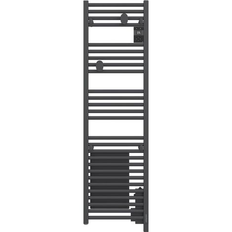 Atlantic – Sèche-serviettes électrique soufflant connecté 1500W anthracite 40cm – Programmation Wi-Fi – Fonction Boost +3°C en 10 min – 851288 (1/3)