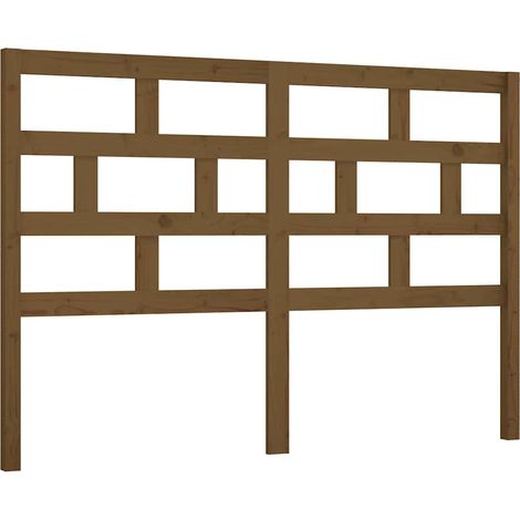 Maison Exclusive - Čelo postele medově hnědé 156 x 4 x 100 cm masivní borovice (1/5)