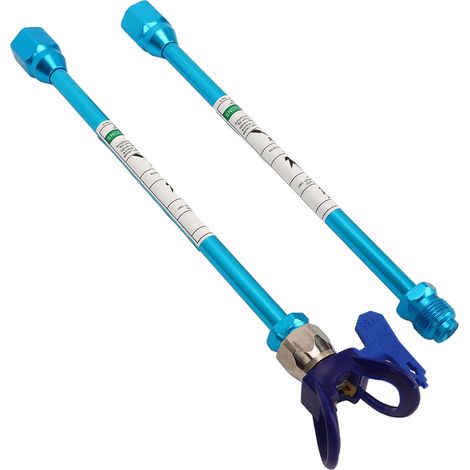Tige d'extension G7/8 14 en acier inoxydable pour pistolet de pulvérisation, pack de 2, bleue, rallonge de buse de remplacement pour maison (1/5)