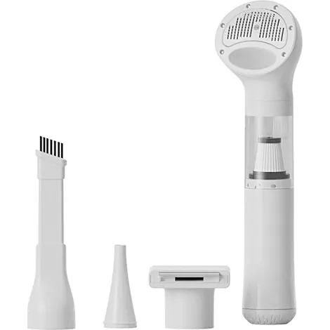 Kit de toilette sous vide portable pour chien, outil portatif sans fil, brosse de 8 pouces avec fonctionnement silencieux, accessoire de soins pour animaux de compagnie, outil de toilette pour chi (1/3)