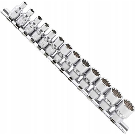 SPLINE-Steckschlüssel 13-teiliger Satz Nüsse 4-14 mm 12-kantig (1/2)