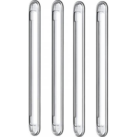 BEBUSINGOTO Topes de silicona transparente para puertas de armarios, puertas de coches, cajones, puertas de ducha y asientos de inodoro (4 unidades) (1/5)