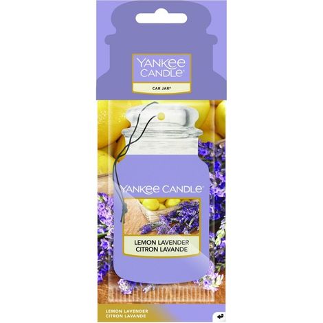 Vela para coche Yankee Candle, fragancia individual para coche, limón y lavanda, 15 g