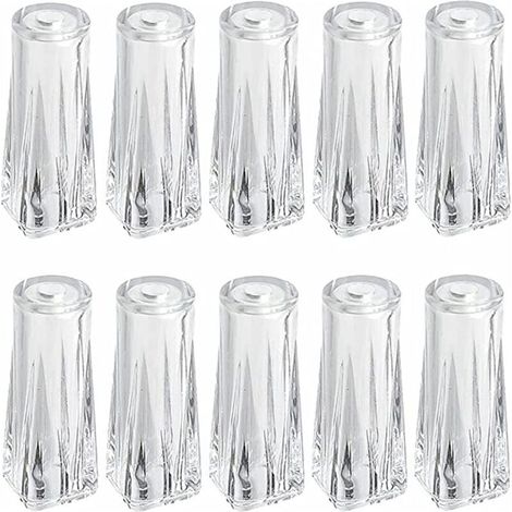 Bardusch - Lot de 10 cordons de serrage en plastique transparent pour stores de fenêtre, stores romains, rideaux, travaux manuels, réparation (1/4)