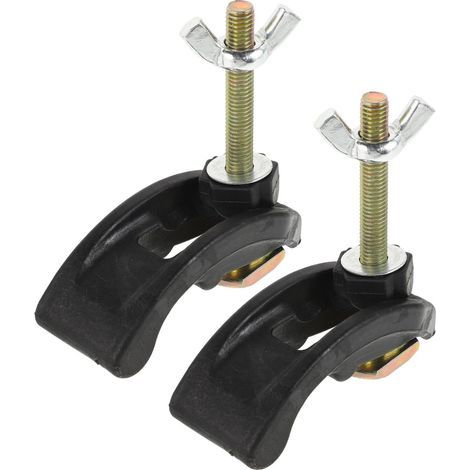 2 pezzi Set di Pinze di Fissaggio per Piastra a Pressione Arcuata, Morsa di Precisione per Macchina da Incidere, Accessorio Robusto in Ferro e Plastica, Strumento di Mantenimento Stabile per Incisione (1/5)