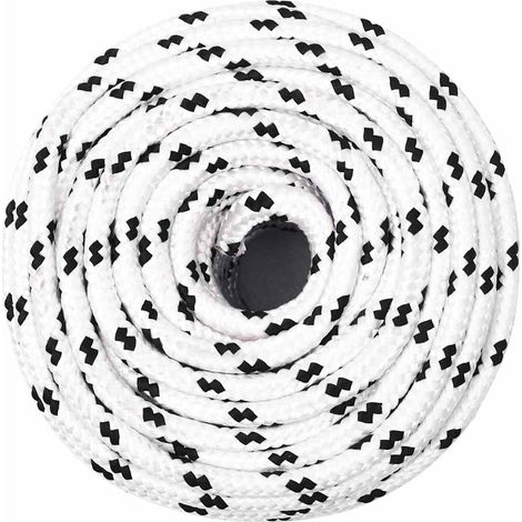 Corda  Fune Intrecciata per Barca Bianca 10 mm x 25 m Poliestere (1/5)