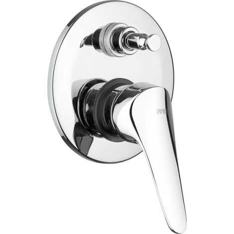 Mitigeur douche encastrable avec déviateur Piralla Ariel 0RE00400A16 Chromé - 2 sorties (1/5)