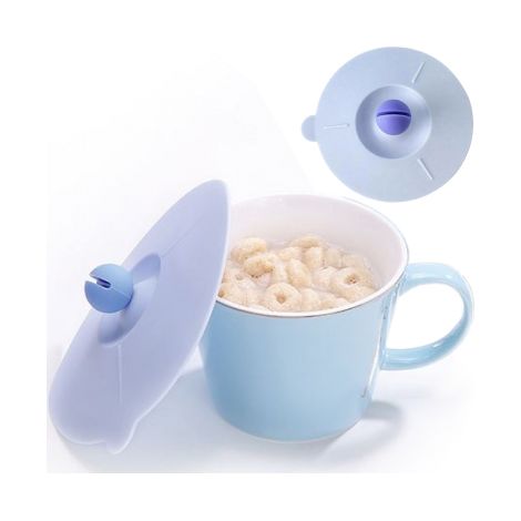 Coperchio in silicone per tazza, bicchiere o vasetto piccolo con manico da 14 cm