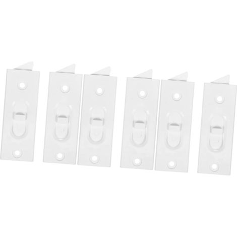 3paires Verrous De Fenêtre Plastique Remplacements De Latch à Clip Pour Fenêtres à Glissière Accessoires