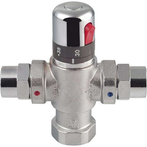 Sapho Anschlussarmaturen - Thermostat-Mischer für 4 bis 8 Entnahmestellen, Chrom TMTCOM