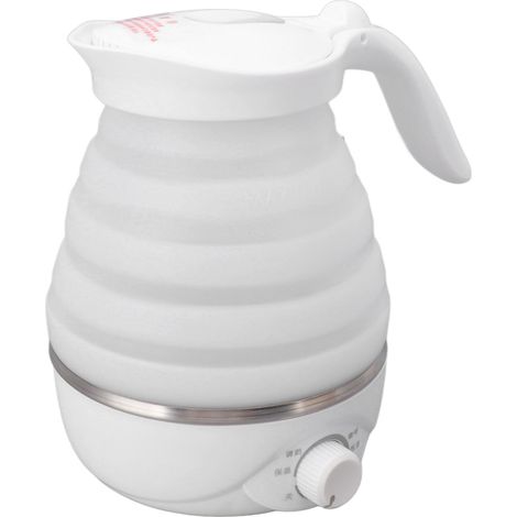 Bouilloire électrique pliable de voyage, portable, en silicone, mini chauffe-eau domestique pliable, 0,7 L, prise UE 220 V (1/5)
