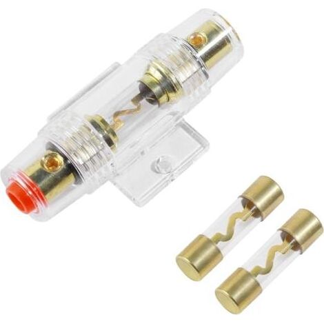 Fusible Voiture Audio Puissance Sécurité Protéger, 30 Amp Porte Fusible AGU, Convient pour Compresseurs D'Amplificateur D'Alarme Voiture (40A) (1/5)