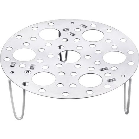 Rejilla de vapor plegable de acero inoxidable con múltiples orificios de ventilación, robusta y duradera, rejilla de vapor plegable doméstico (1/5)