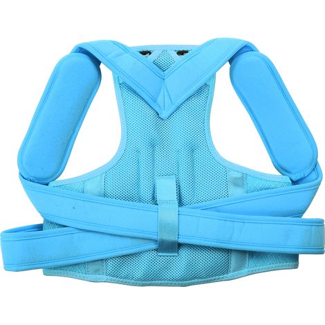 Correcteur de Posture pour Enfants - Soutien Dorsal Ajustable et Redresseur de Dos Bleu (1/5)