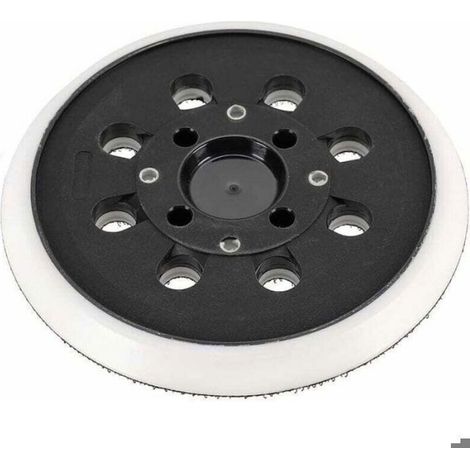 Patin de ponçage auto-agrippant 125 mm compatible avec Bosch PEX 300 AE 400 AE 4000 AE 125 mm,Ponceuse Excentrique par Poweka (1/4)