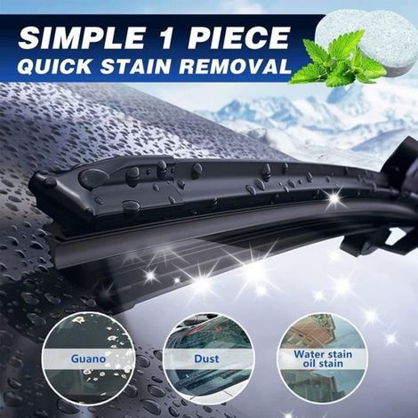 Pastille Lave Glace 100 Pices Lave Glace Comprims de Nettoyage Liquide Lave Glace Voiture Nettoyant pare Brise Voi NETTOYANT VITRES